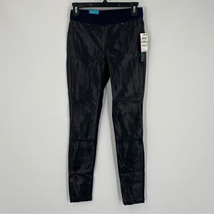 INC Women’s Skinny Leg Regular Fit Faux Leather Denim Pants size 0